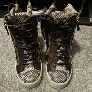 Giuseppe Zanotti 2017 Wedge Boot. European 36.5 is a woman’s 6.5.